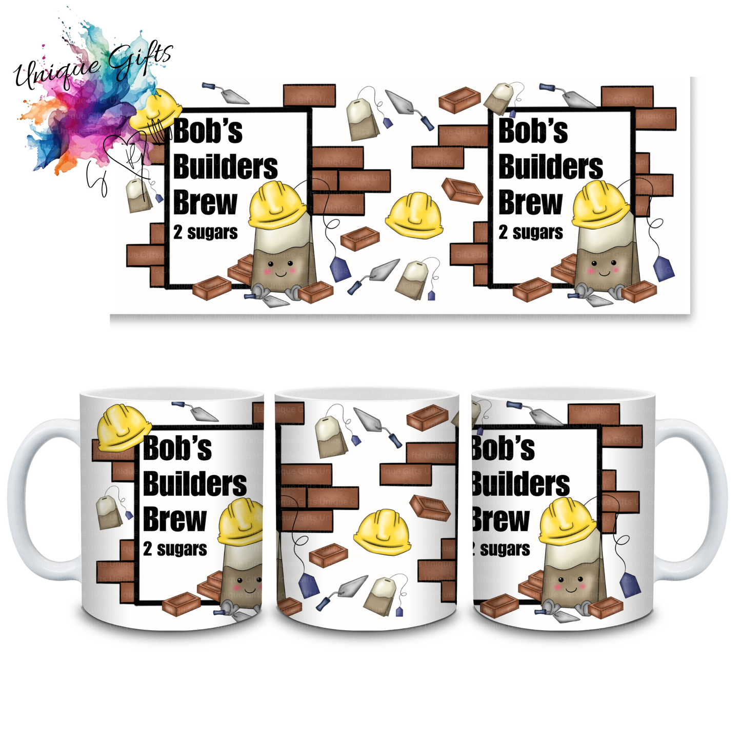 Personalised Builders Brew Mug