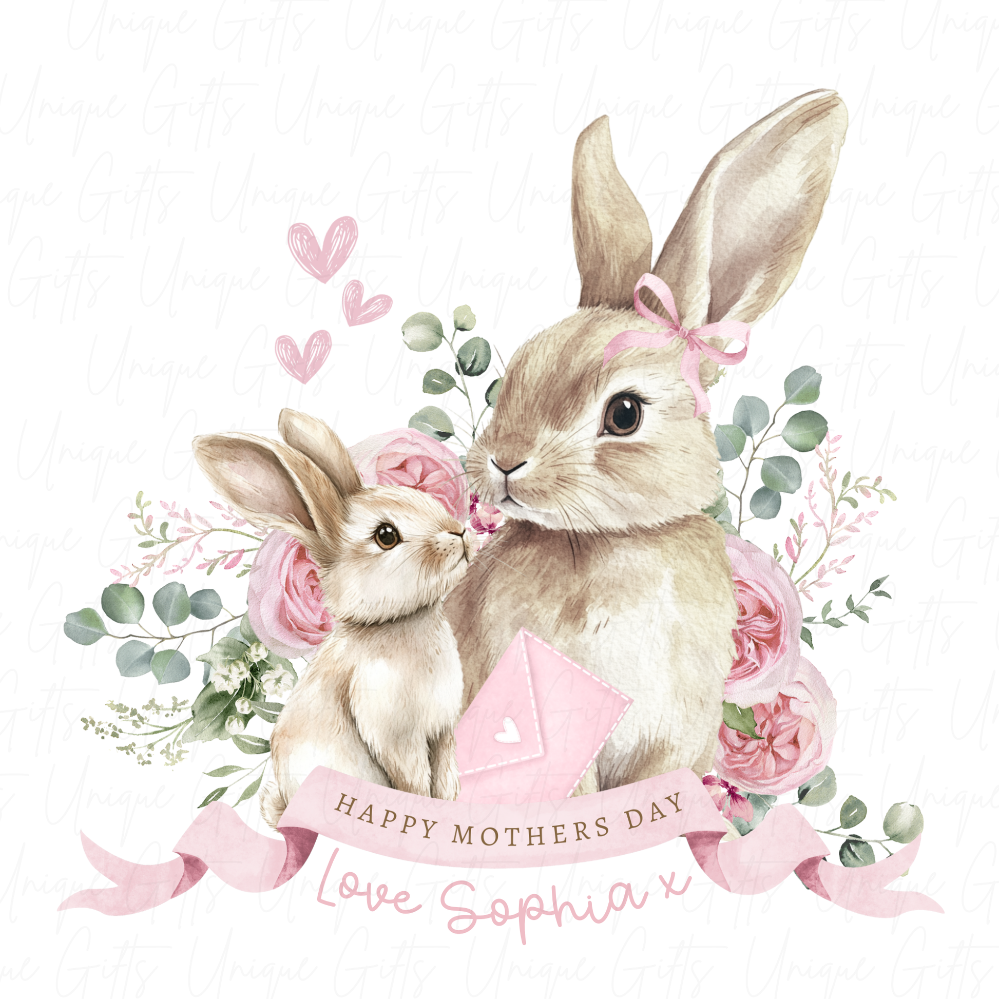 Happy Mother's Day Mother & Baby Bunny Baby Grow | Unique Gifts