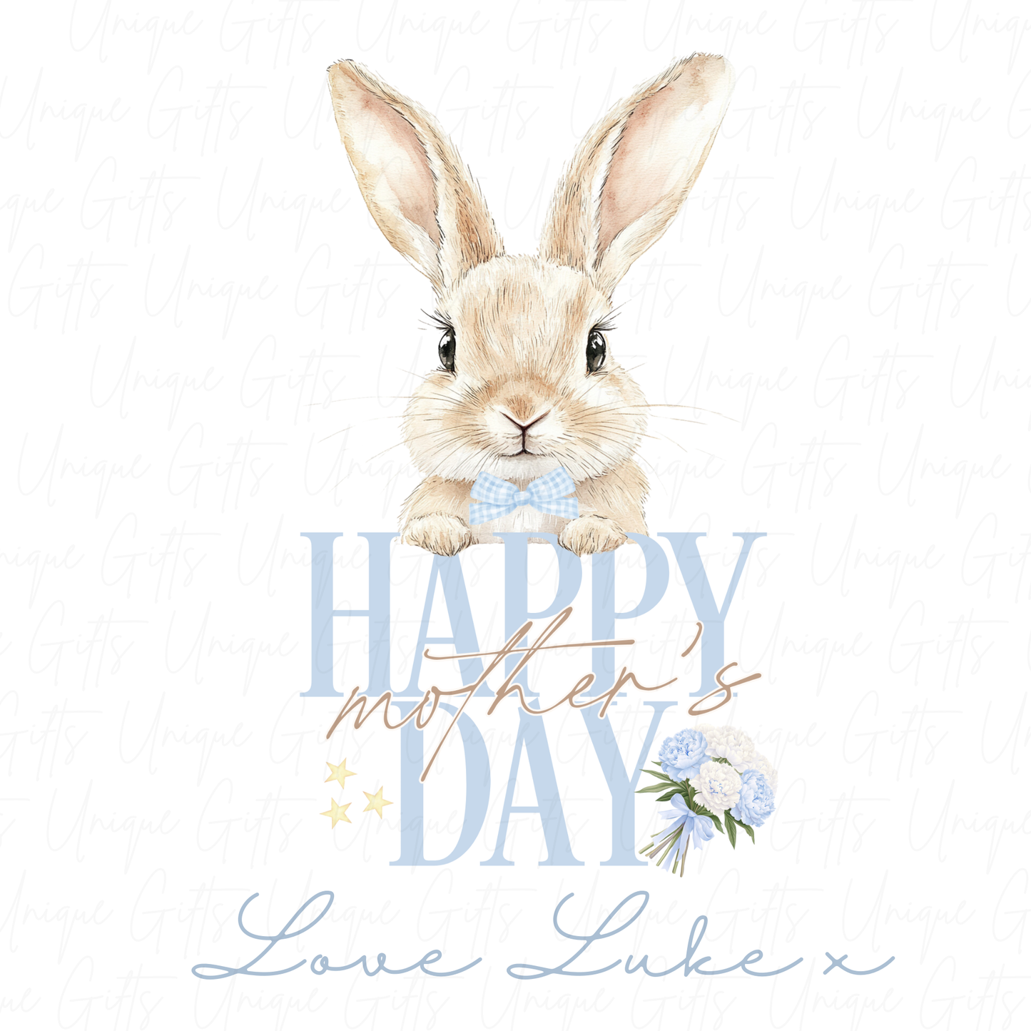 Happy Mother's Day Cute Bunny Baby Grow | Unique Gifts