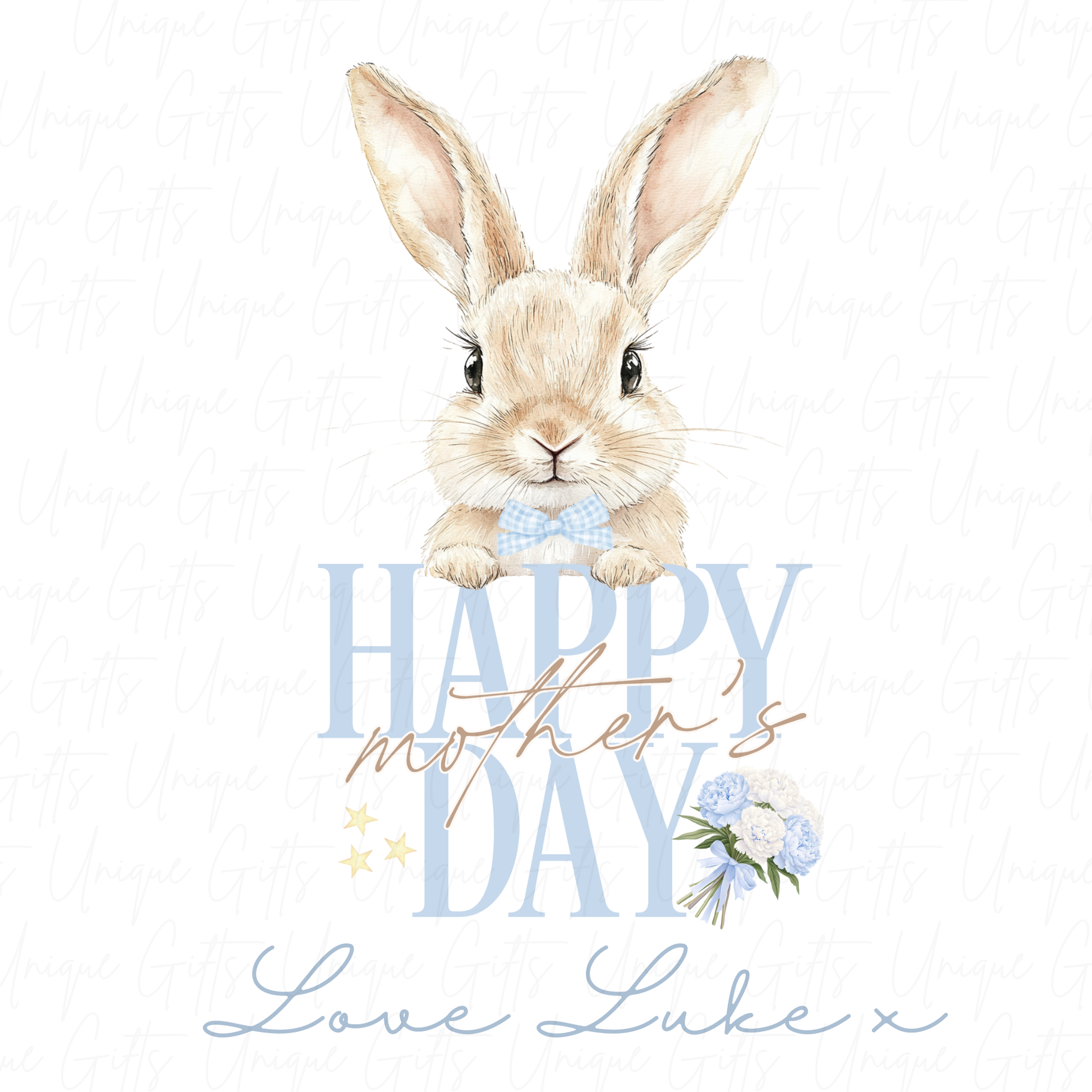 Happy Mother's Day Cute Bunny Baby Grow | Unique Gifts