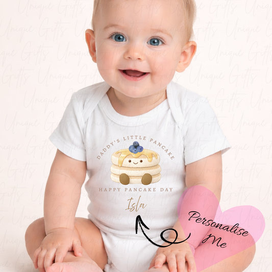 Personalised Pancake Day Baby Grow | Unique Gifts
