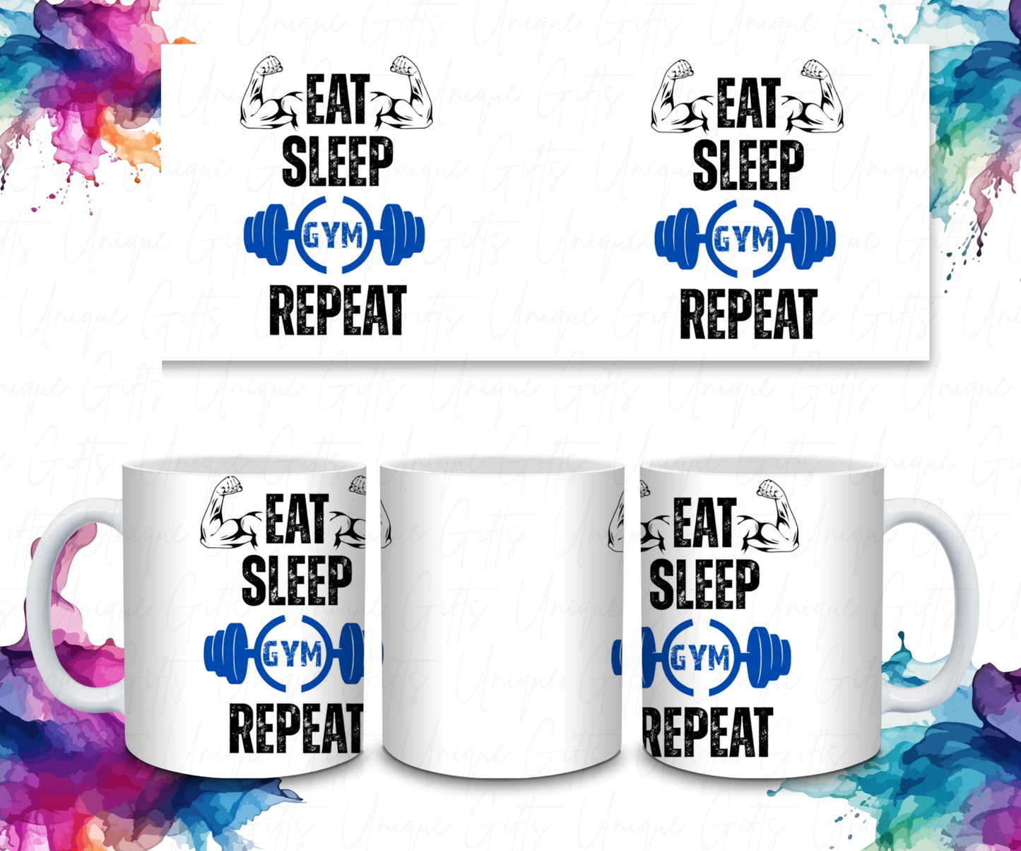 Coffee Mug Featuring Eat Sleep .......... Repeat.