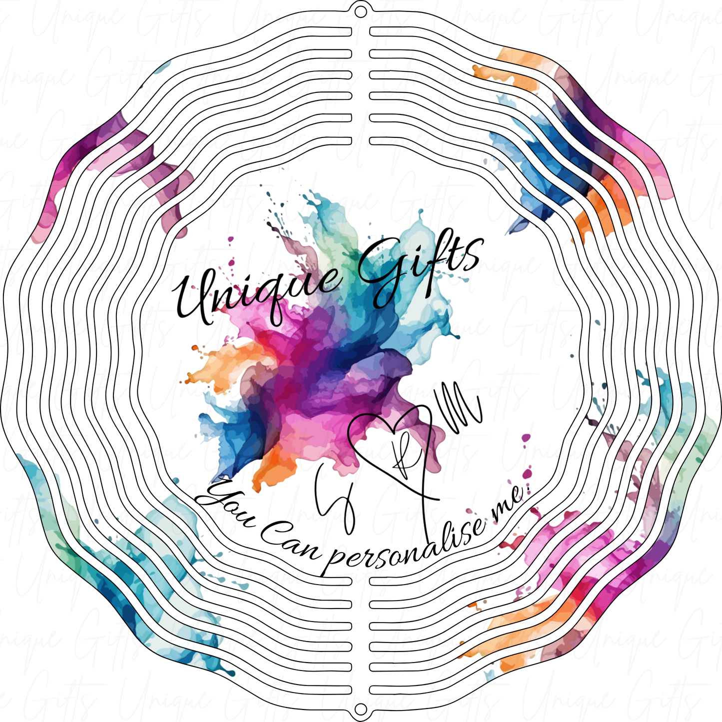 Personalise me Wind Spinner Design.