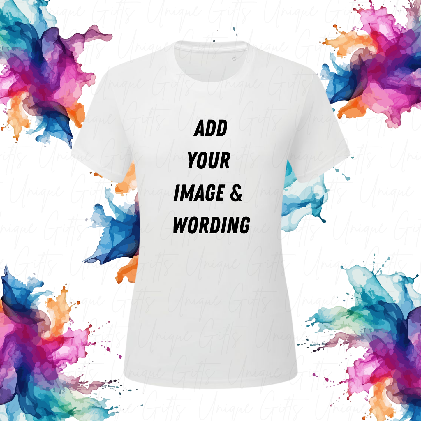 Women’s Custom Performance T-Shirt | Lightweight, Stretch Fit | Personalised Activewear Gift