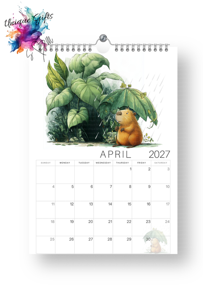 Timber Tales Capybara Calendar 2027