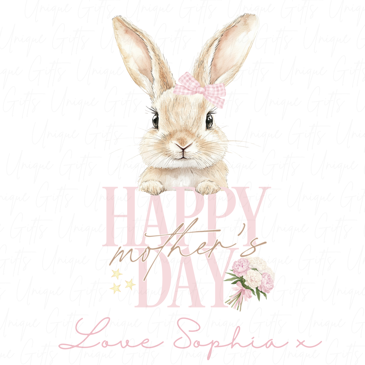 Happy Mother's Day Cute Bunny Baby Grow | Unique Gifts