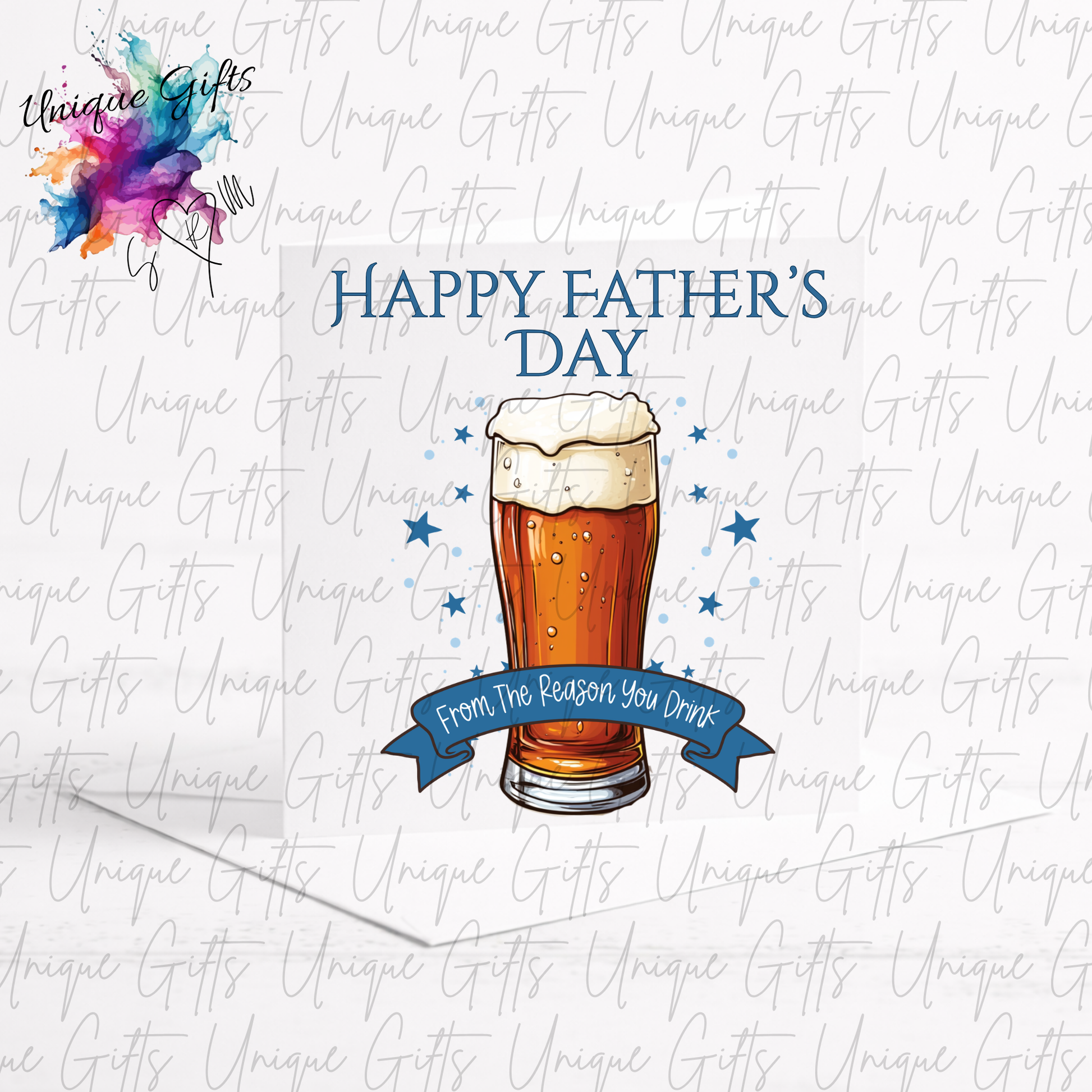 Funny Father's Day card – from the reason you drink | Unique Gifts