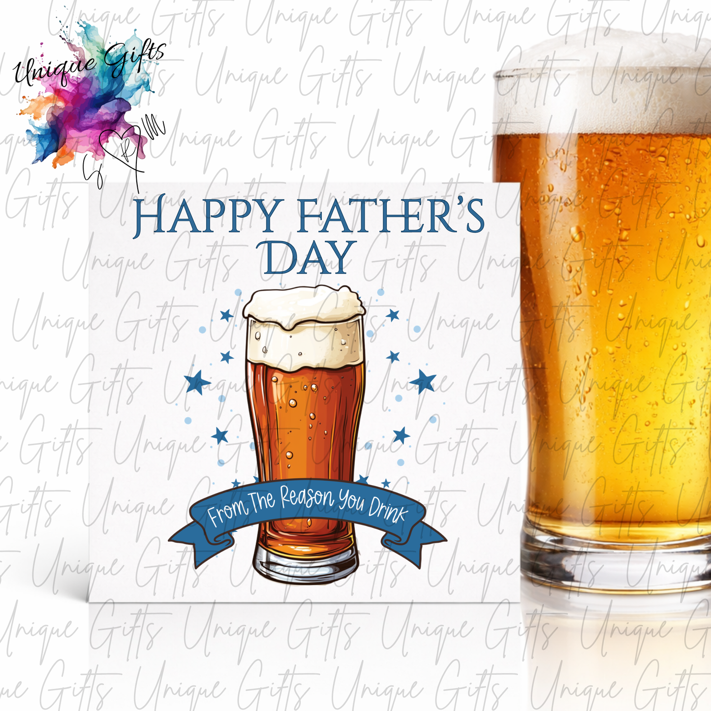 Funny Father's Day card – from the reason you drink | Unique Gifts
