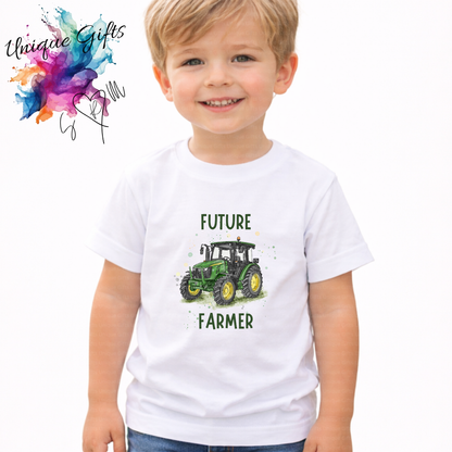 Personalised Kids Future Farmer T-Shirt