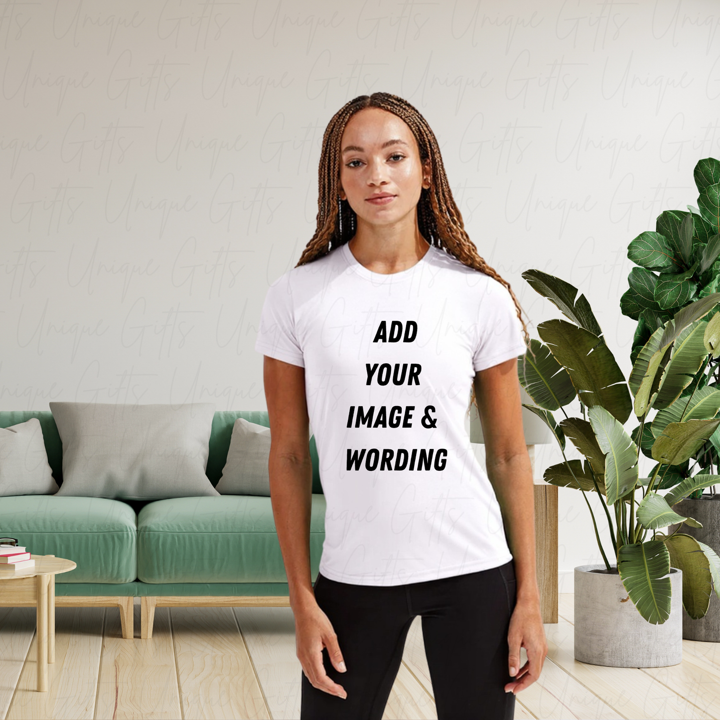 Women’s Custom Performance T-Shirt | Lightweight, Stretch Fit | Personalised Activewear Gift