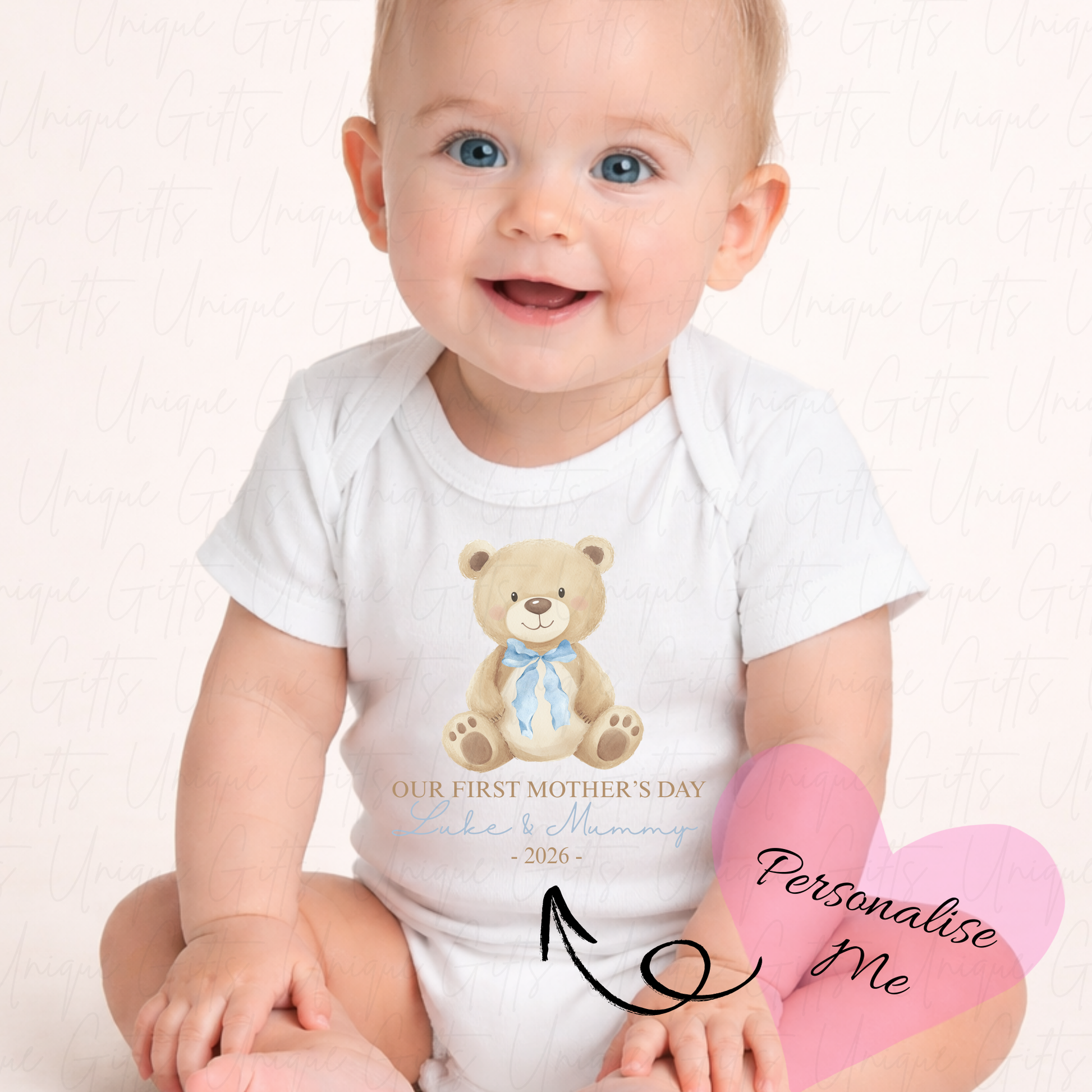 Our First Mother's Day Bear Baby Grow | Unique Gifts