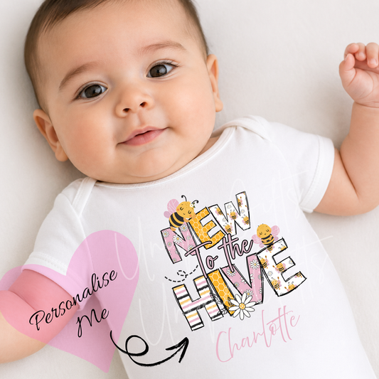New to the Hive Baby Grow | Unique Gifts