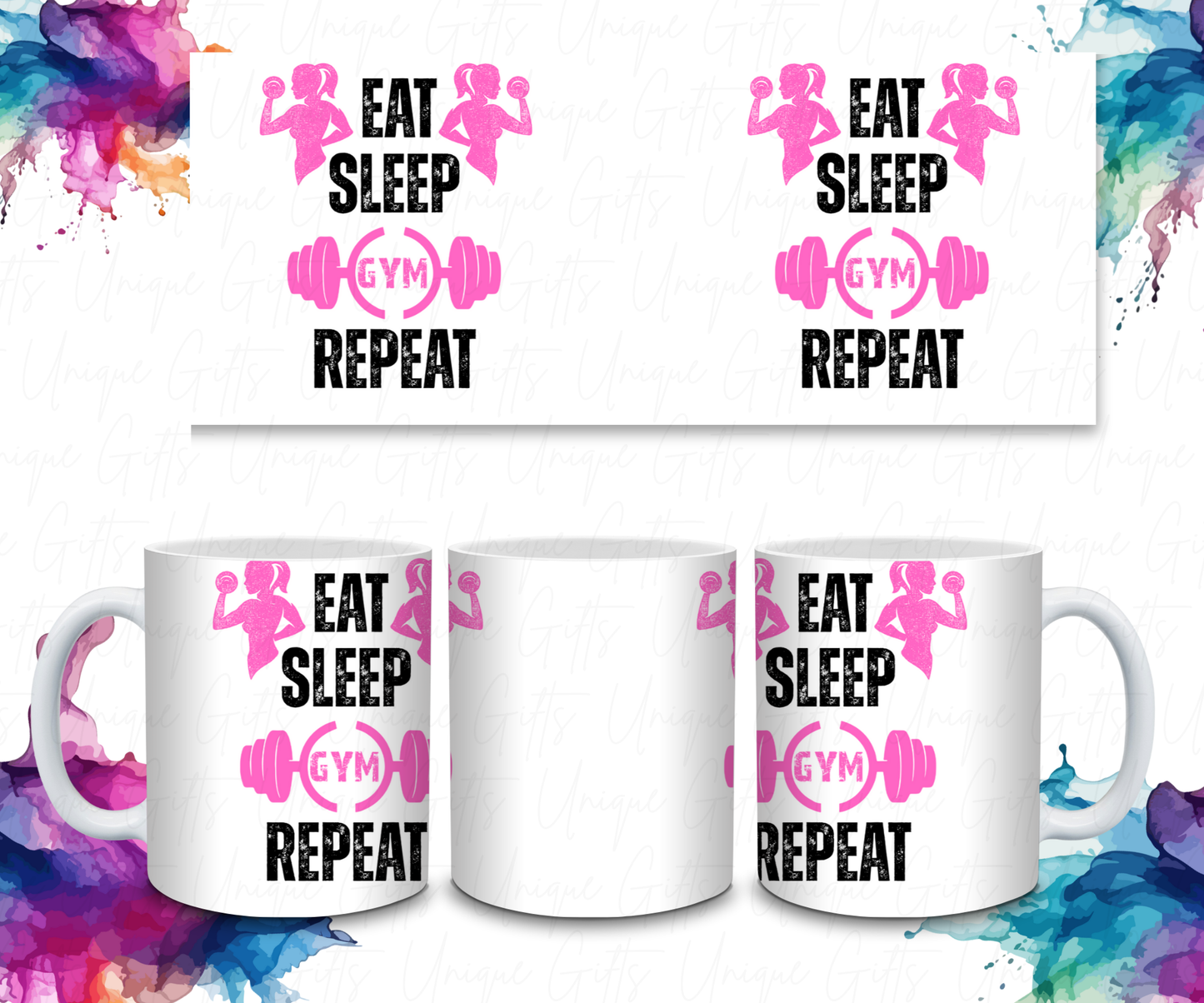 Coffee Mug Featuring Eat Sleep .......... Repeat.