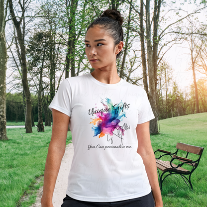 Women’s Custom Performance T-Shirt | Lightweight, Stretch Fit | Personalised Activewear Gift