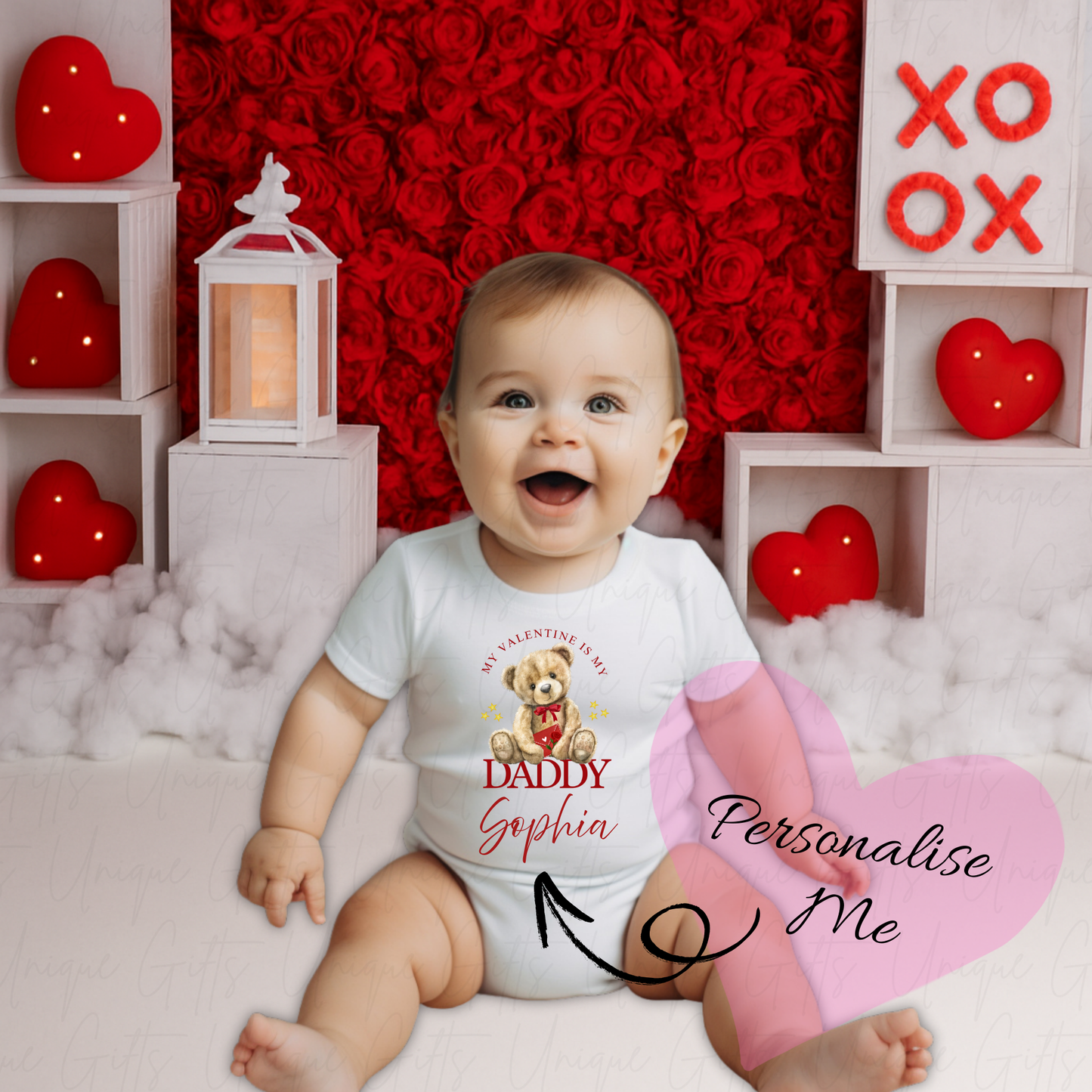 My Daddy Is My Valentine Baby Grow | Unique Gifts