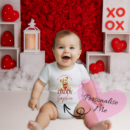 My Daddy Is My Valentine Baby Grow | Unique Gifts