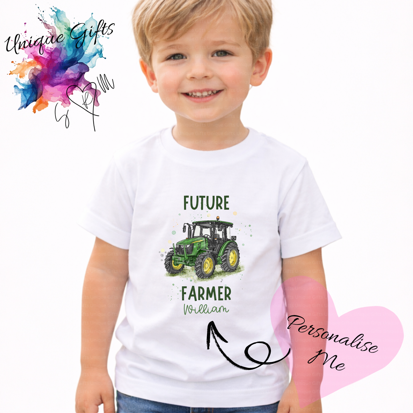 Personalised Kids Future Farmer T-Shirt