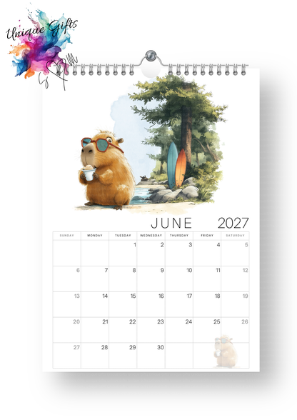 Timber Tales Capybara Calendar 2027
