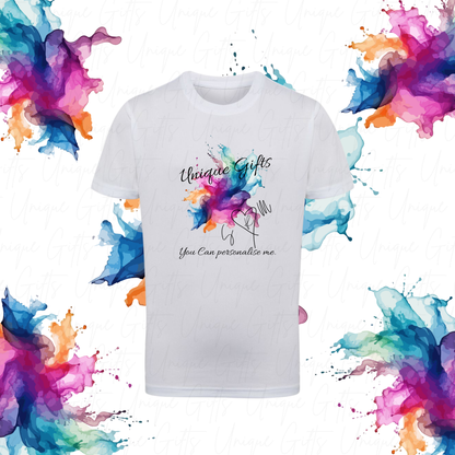 Kids' personalised performance t-shirt – lightweight wicking fabric, custom design
