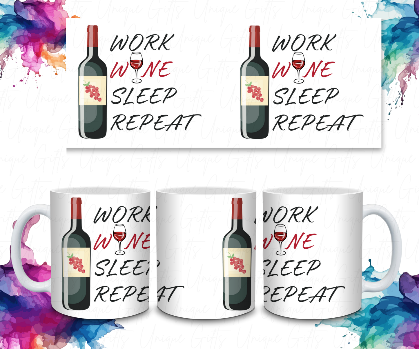 Coffee Mug Featuring Eat Sleep .......... Repeat.