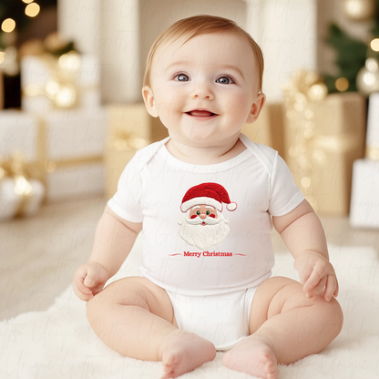 Santa Merry Christmas Baby Grow