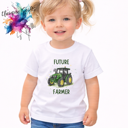 Personalised Kids Future Farmer T-Shirt