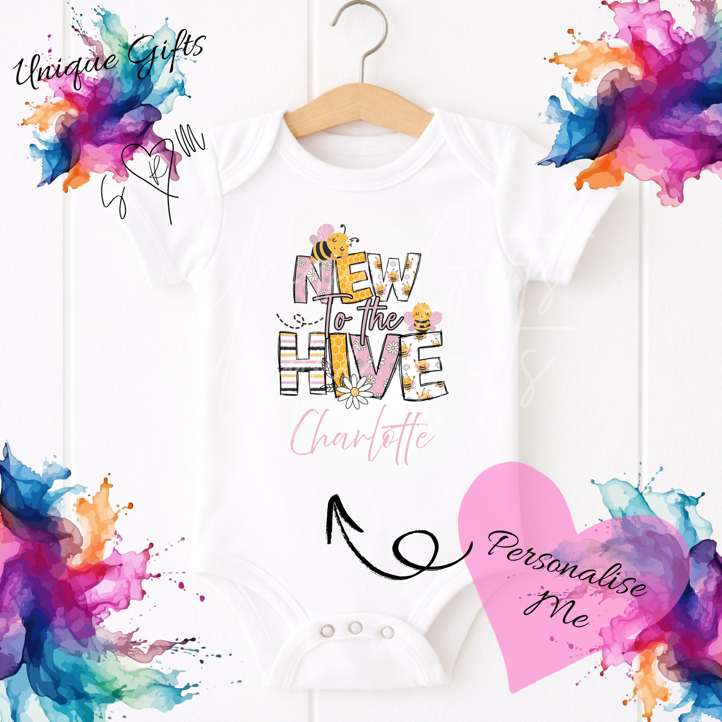 New to the Hive Baby Grow | Unique Gifts