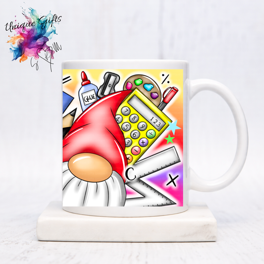 Teacher Gnomes Mug – Colourful School Design