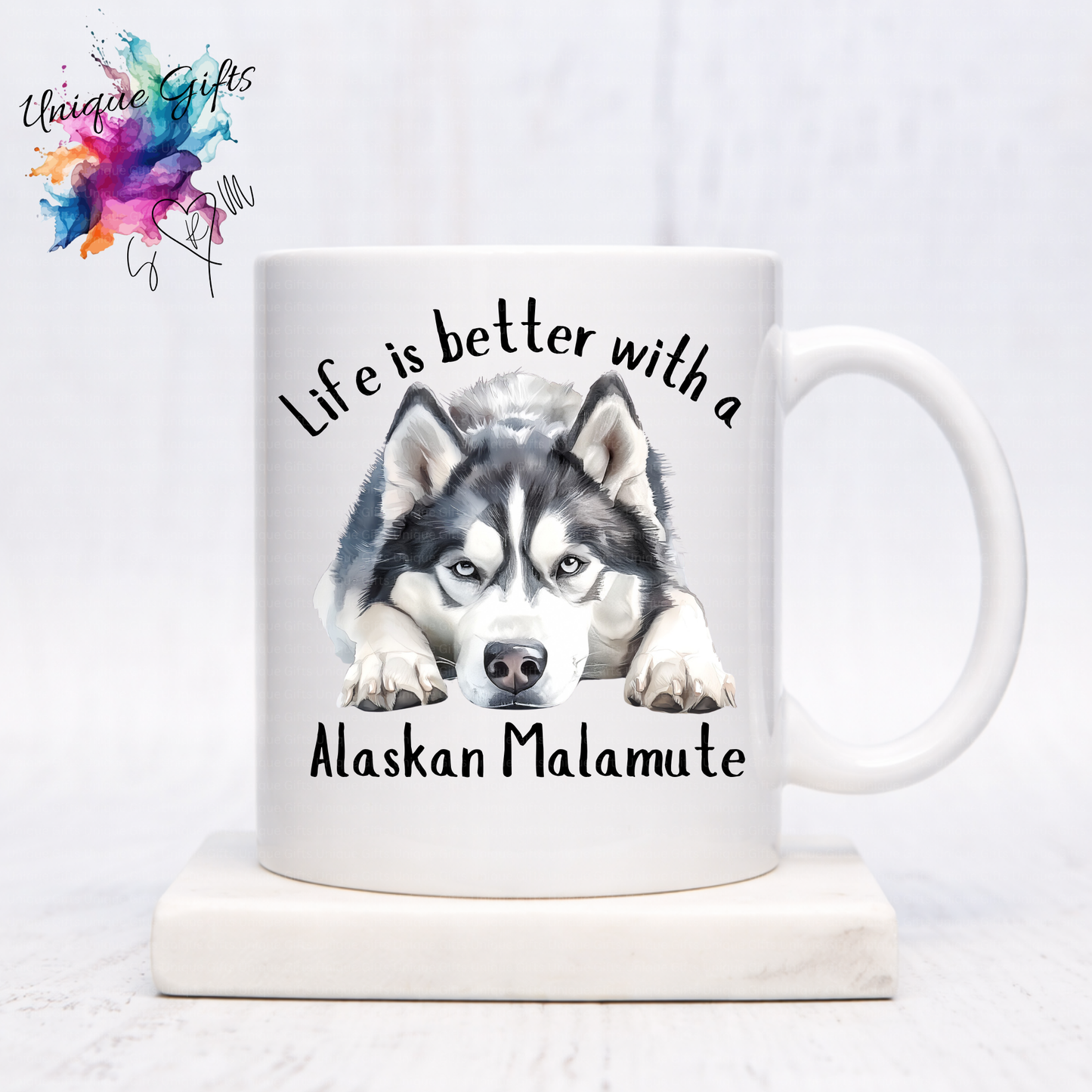 Alaskan Malamute Coffee Mug | Life is Better with an Alaskan Malamute – 11oz Ceramic