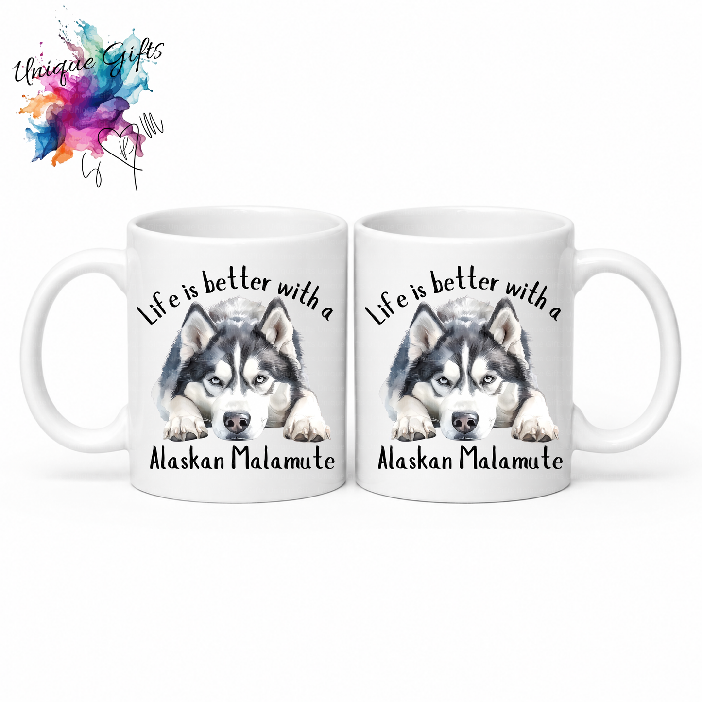 Alaskan Malamute Coffee Mug | Life is Better with an Alaskan Malamute – 11oz Ceramic