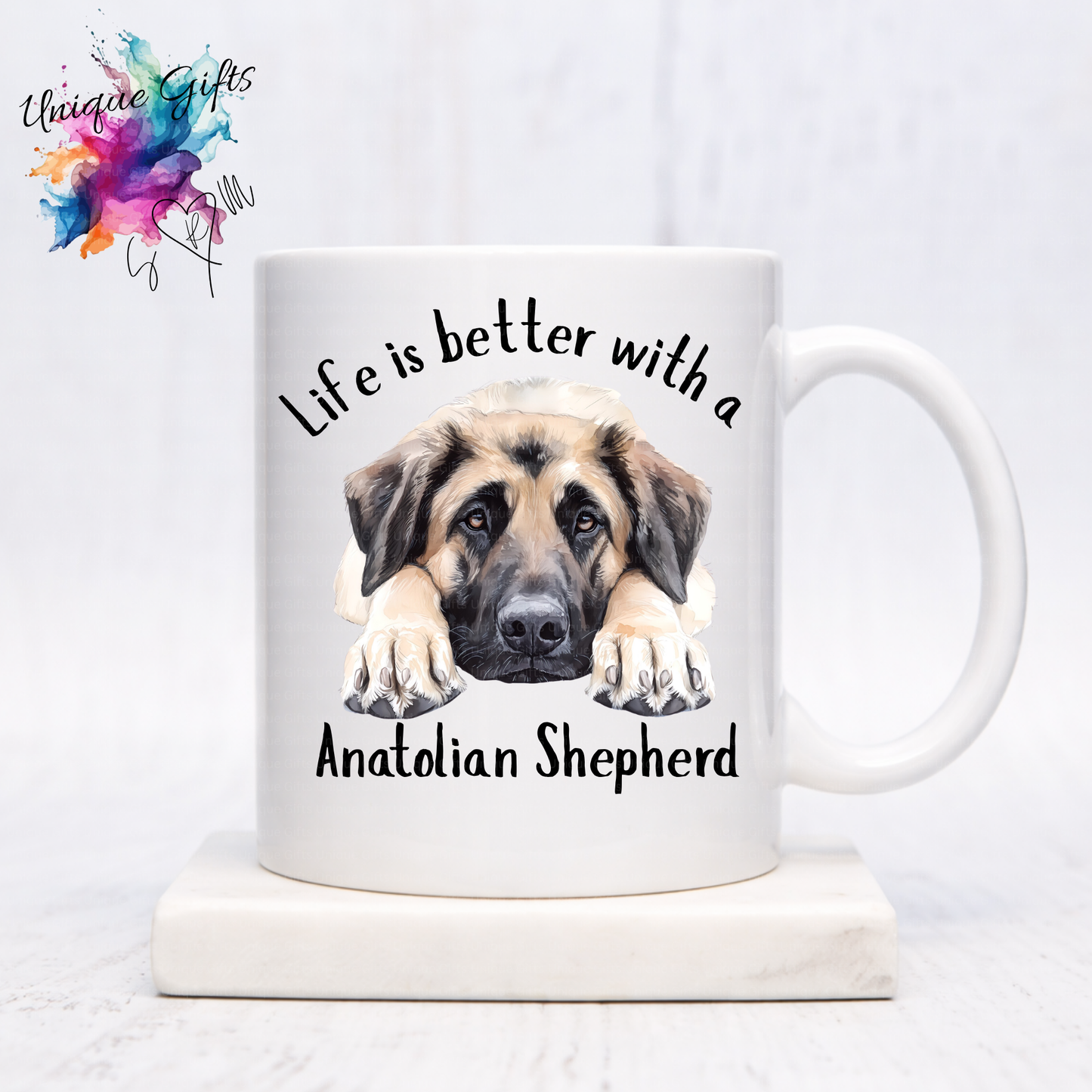 Anatolian Shepherd Coffee Mug | Life is Better with an Anatolian Shepherd – 11oz Ceramic