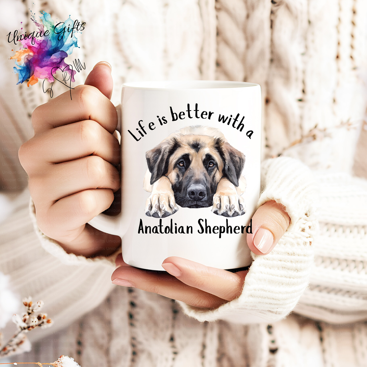 Anatolian Shepherd Coffee Mug | Life is Better with an Anatolian Shepherd – 11oz Ceramic