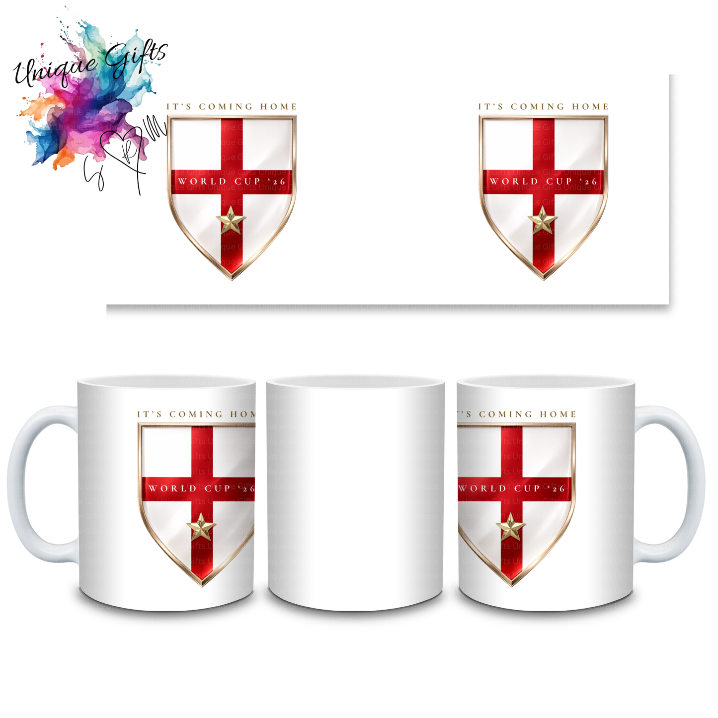 It's Coming Home World Cup '26 England Shield 11oz Mug