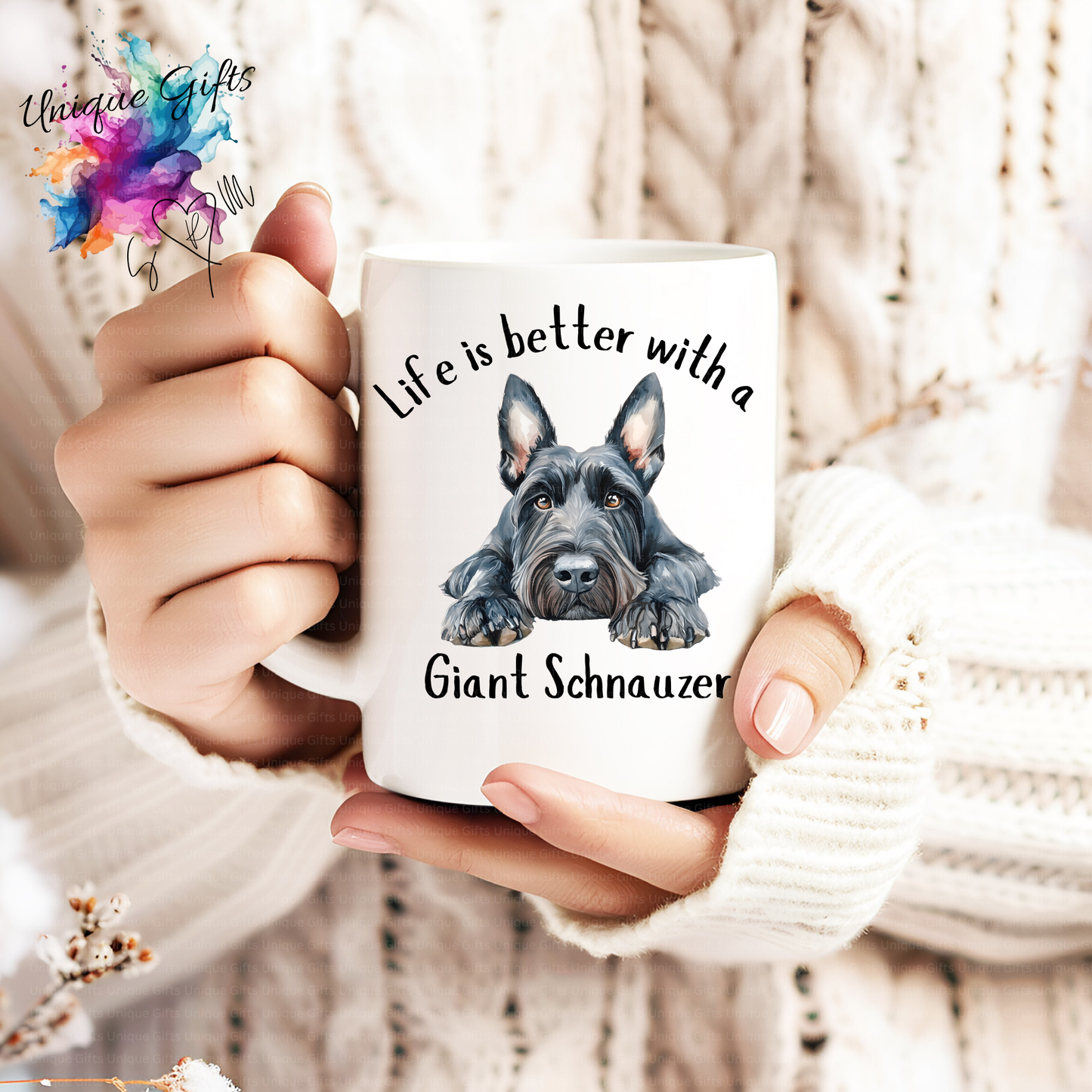 Giant Schnauzer Coffee Mug | Life is Better with a Giant Schnauzer – 11oz Ceramic