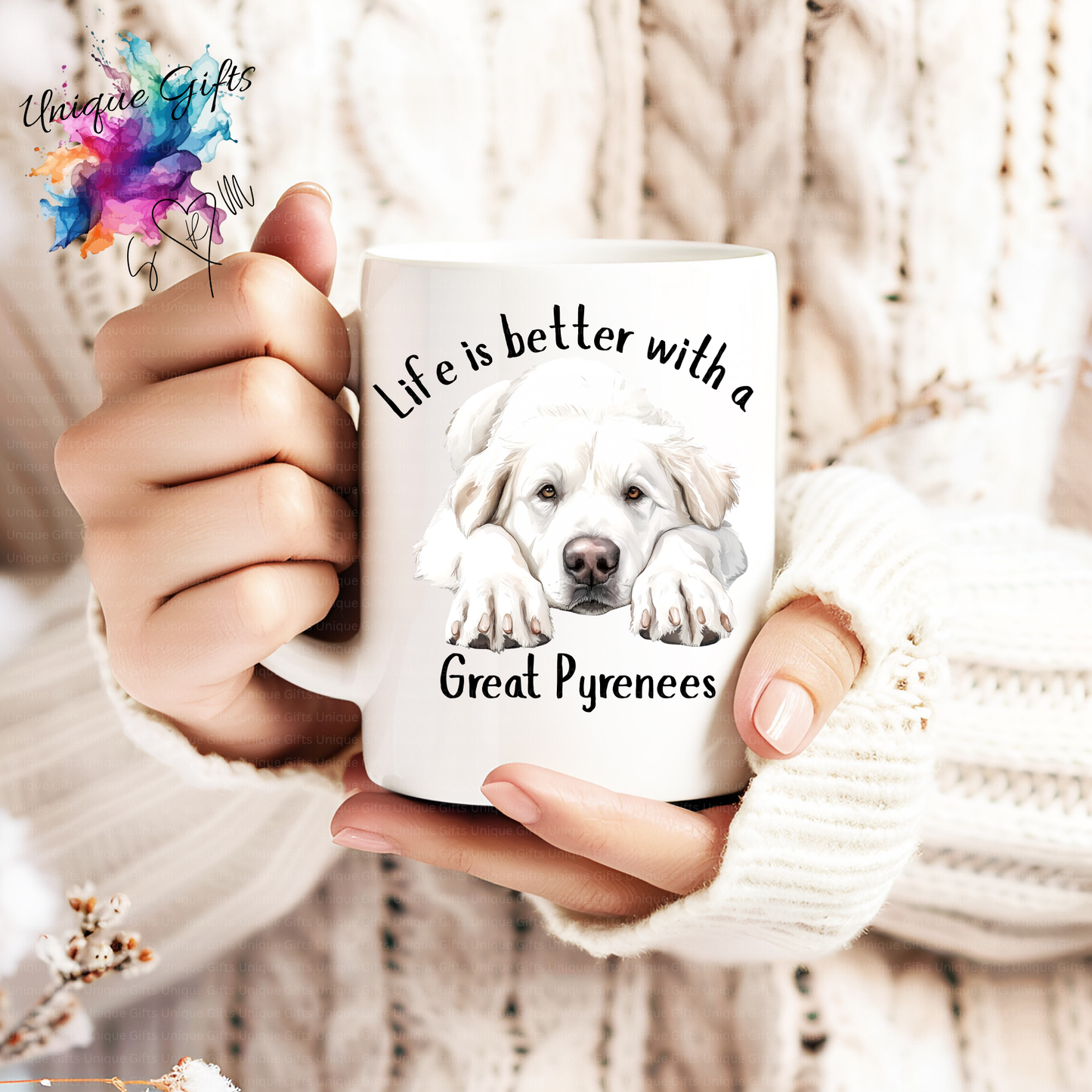 Great Pyrenees Coffee Mug | Life is Better with a Great Pyrenees – 11oz Ceramic