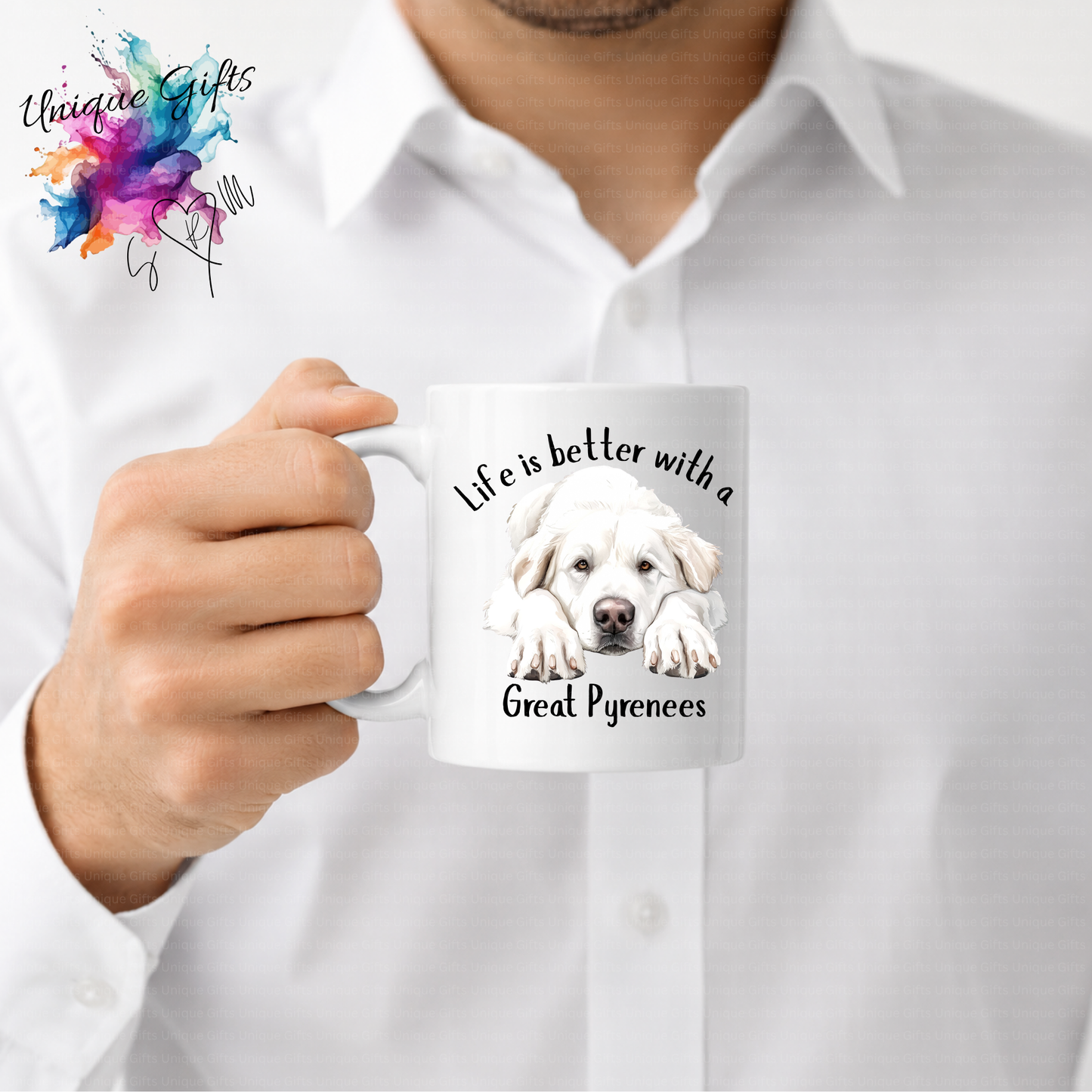 Great Pyrenees Coffee Mug | Life is Better with a Great Pyrenees – 11oz Ceramic