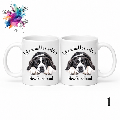 Newfoundland Coffee Mug | Life is Better with a Newfoundland – 11oz Ceramic
