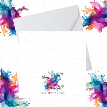 Blue Heart Birthday Card for Great Grandson – Handmade Card with Elegant Design