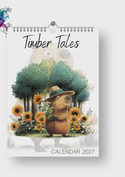 Timber Tales Capybara Calendar 2027