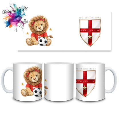 It's Coming Home World Cup '26 Lion Football 11oz Mug