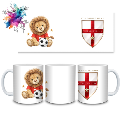 It's Coming Home World Cup '26 Lion Football 11oz Mug